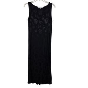 Vintage Spencer Alexis Maxi Dress Women's 10 Black Rose Dark Romantic Whimsigoth